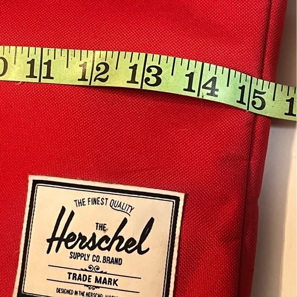 HERSCHEL Supply Co Laptop Sleeve Padded Case Bag Luxury red blue 16” - Picture 5 of 6